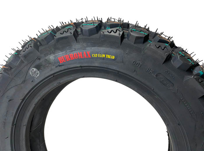 Burromax Performance Off Road Tire with Inner Tube, 3.50-10, Cat Claw Tire (Part #10179) Fits TT1600R, HRH Burromax