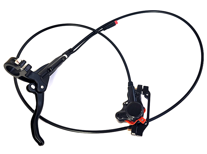 Burromax Rear Brake Assembly--Complete with Line and Caliper-- Left Side
