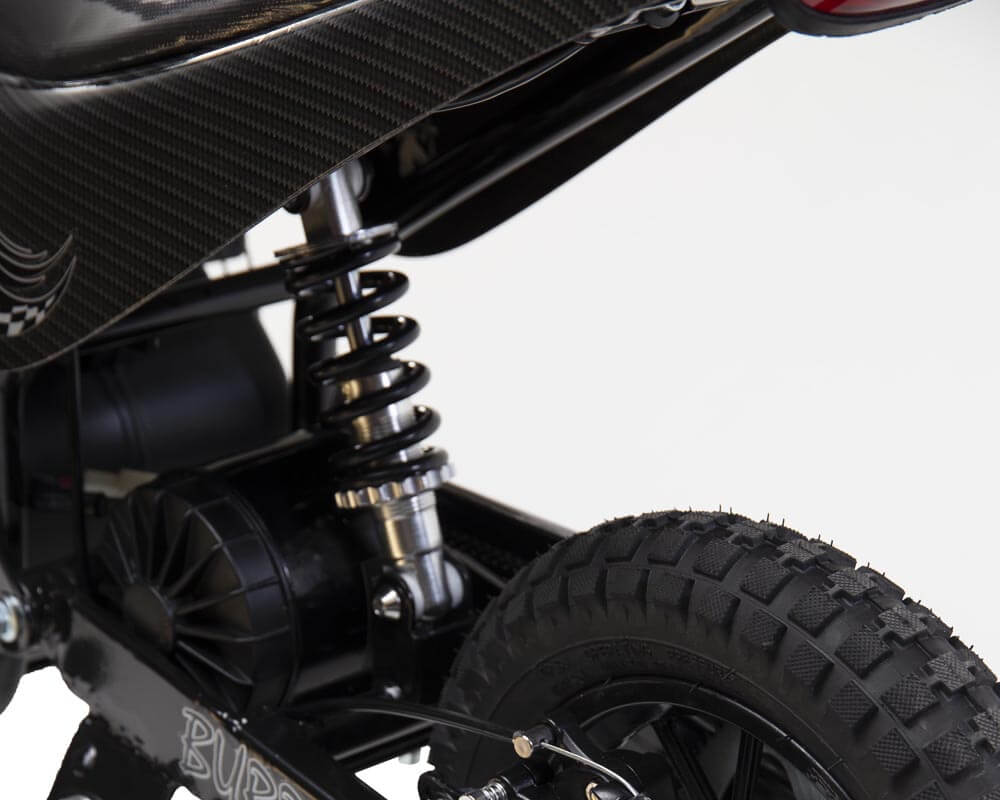 Burromax Electric Mini Bike, TT750R - White Carbon Fiber