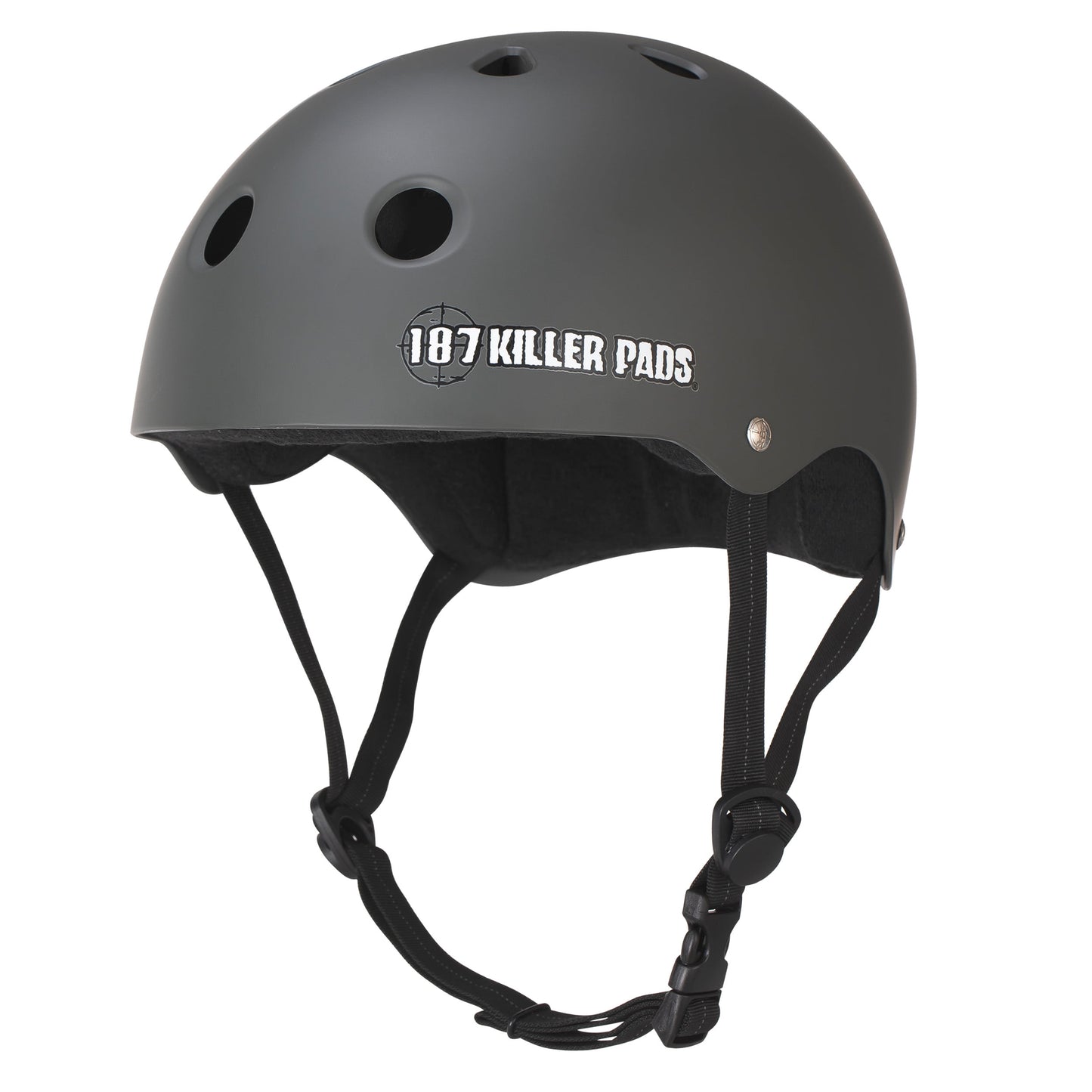 187 Killer Pads PRO SKATE HELMET with Sweatsaver Liner - Matte Black- L