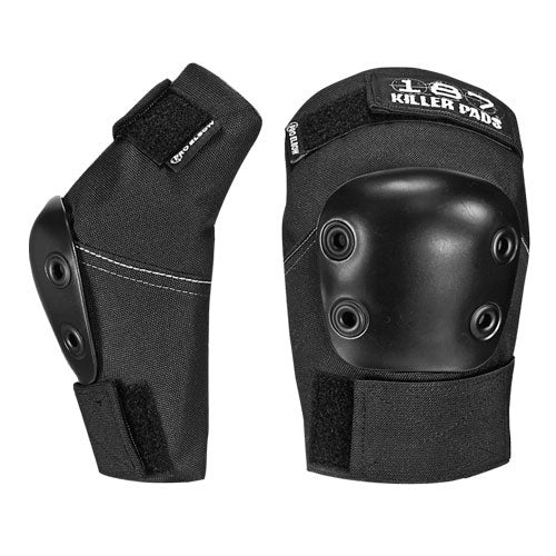 187 Killer Pads Skateboard Black Elbow Pads Size Medium