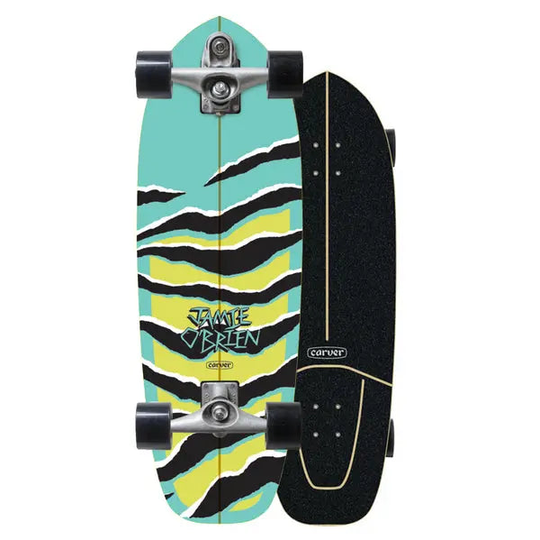 Carver C7 Raw 31“ JOB Aqua Tiger Surfskate Complete Carver Skateboards