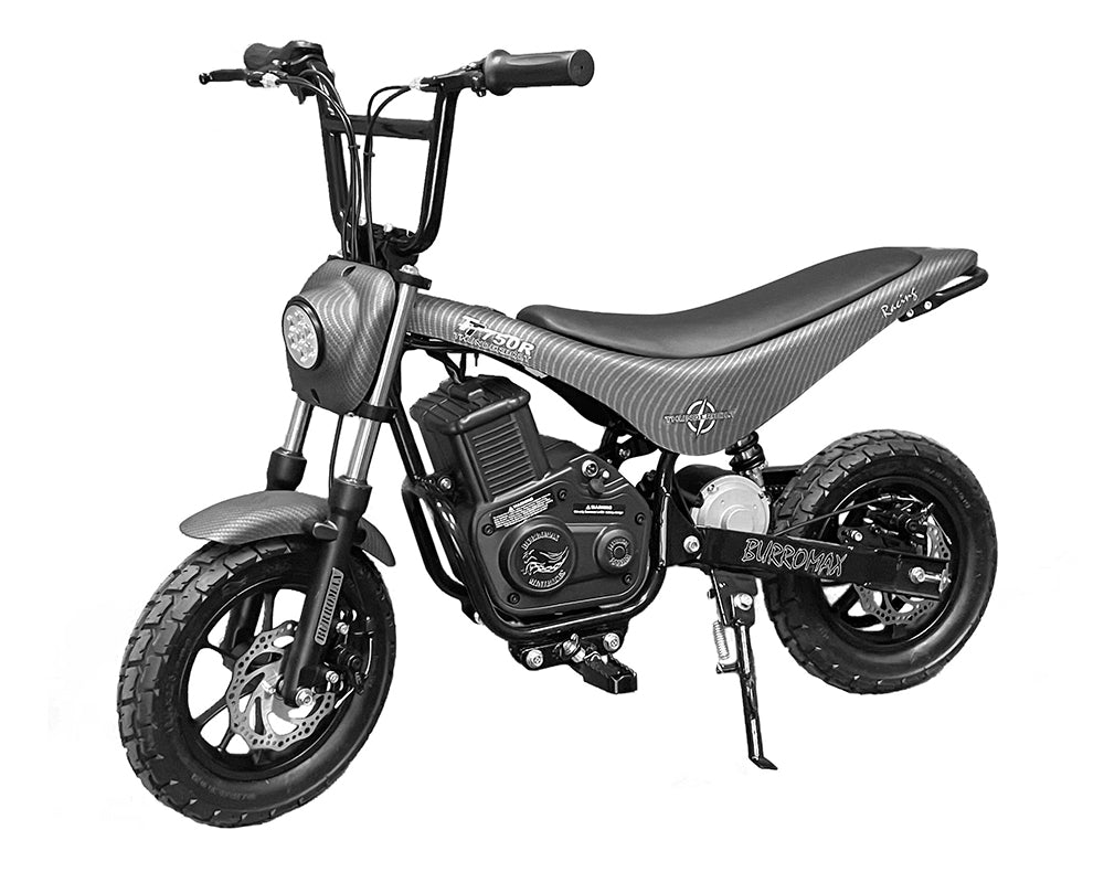 Burromax Electric Mini Bike, TT750R - White Carbon Fiber