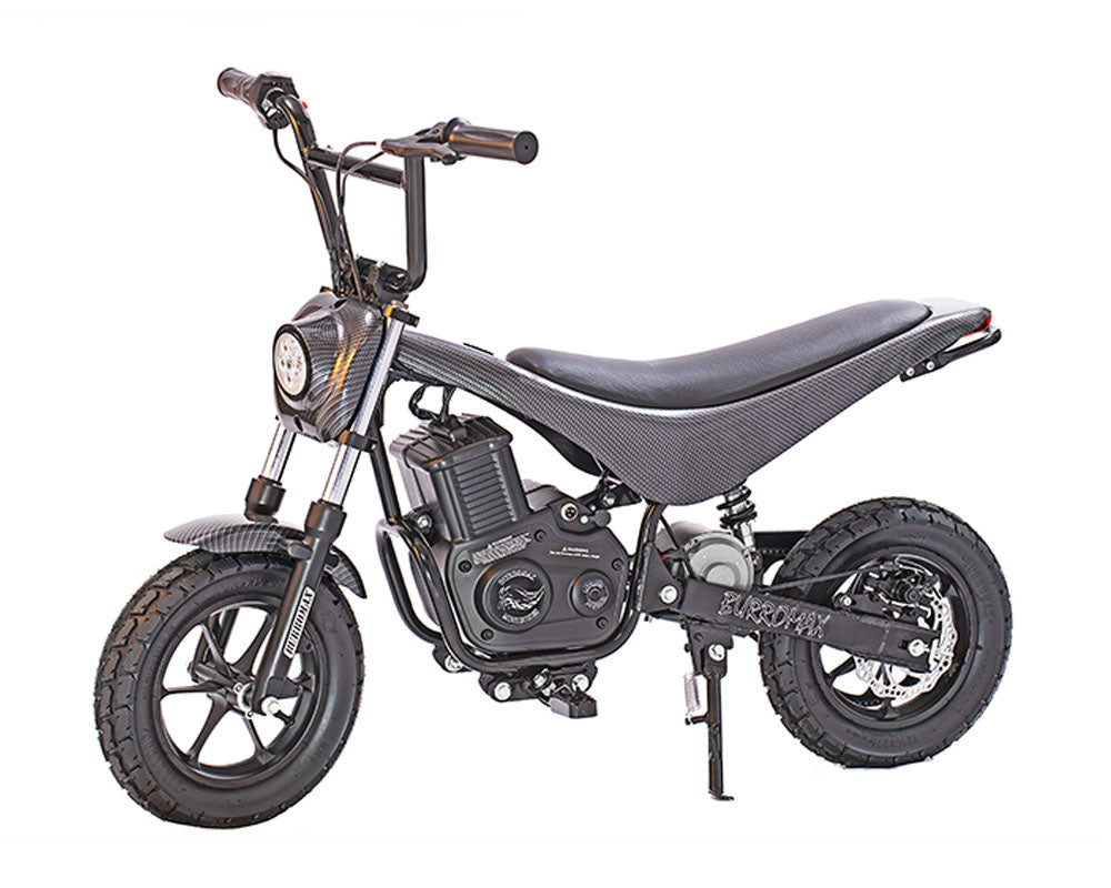 Burromax Electric Mini Bike, TT750R - White Carbon Fiber
