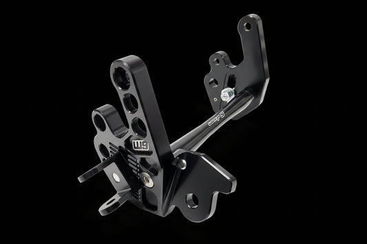 Warp 9 E Ride Pro Adjustable Footpeg Mount Black Warp 9 Racing