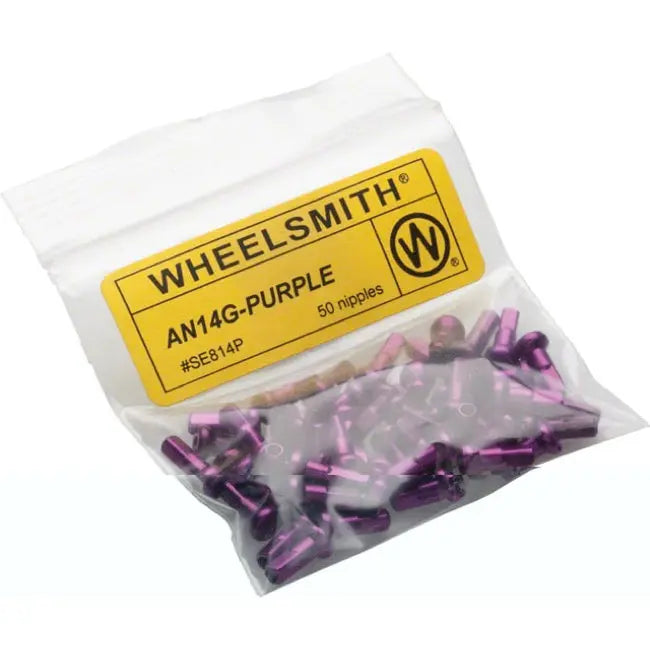 Wheelsmith 2.0 x 12mm Purple Alloy Nipple (each) Wheelsmith