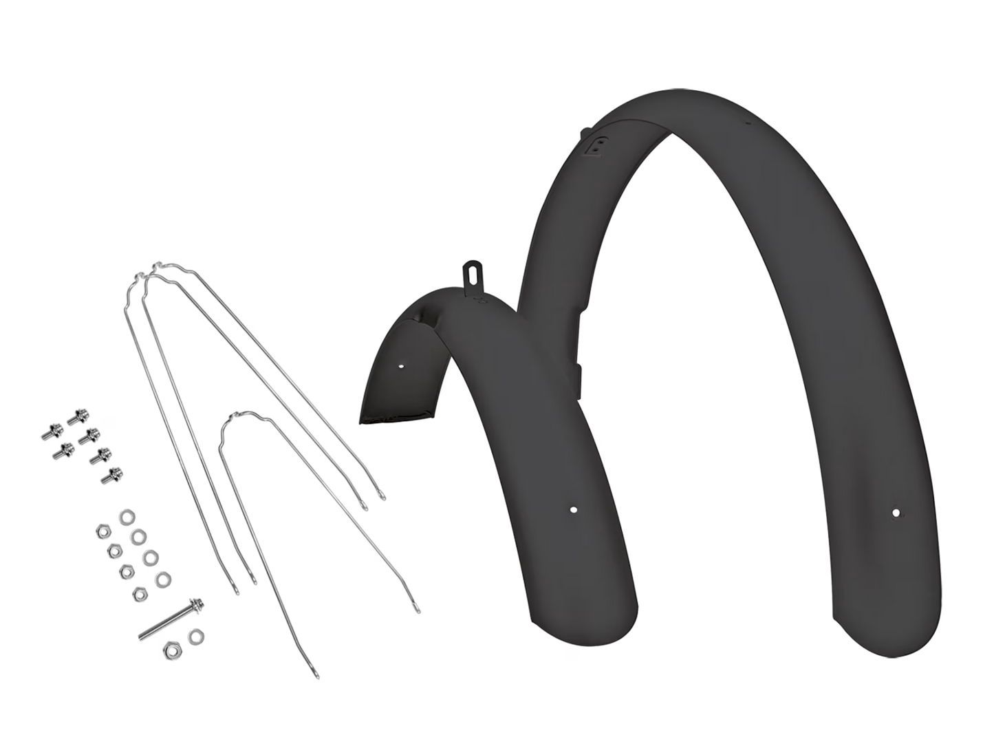 Electra 26" Mens Aluminum Cruiser Fender Set Matte Black