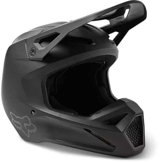 Fox Racing V1 Solid DOT Full-Face Helmet - Matte Black, XX-Large