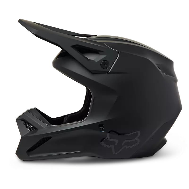 Fox Racing V1 Solid DOT Full-Face Helmet - Matte Black, Medium