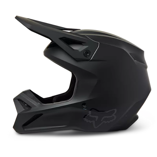 Fox Racing V1 Solid DOT Full-Face Helmet - Matte Black, XX-Large
