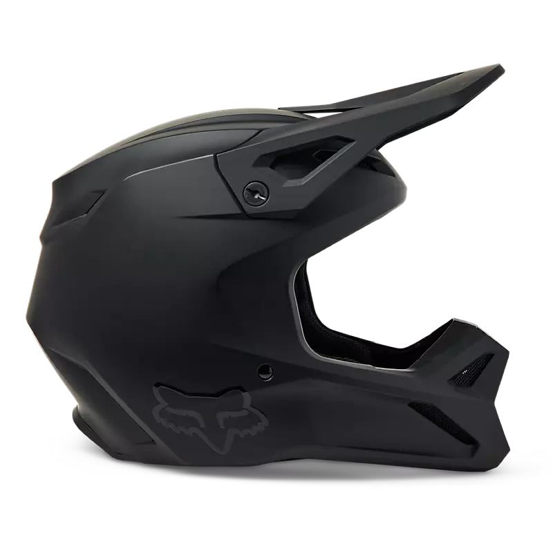 Fox Racing V1 Solid DOT Full-Face Helmet - Matte Black, Medium