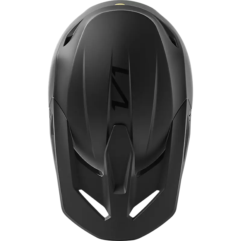 Fox Racing V1 Solid DOT Full-Face Helmet - Matte Black, Medium