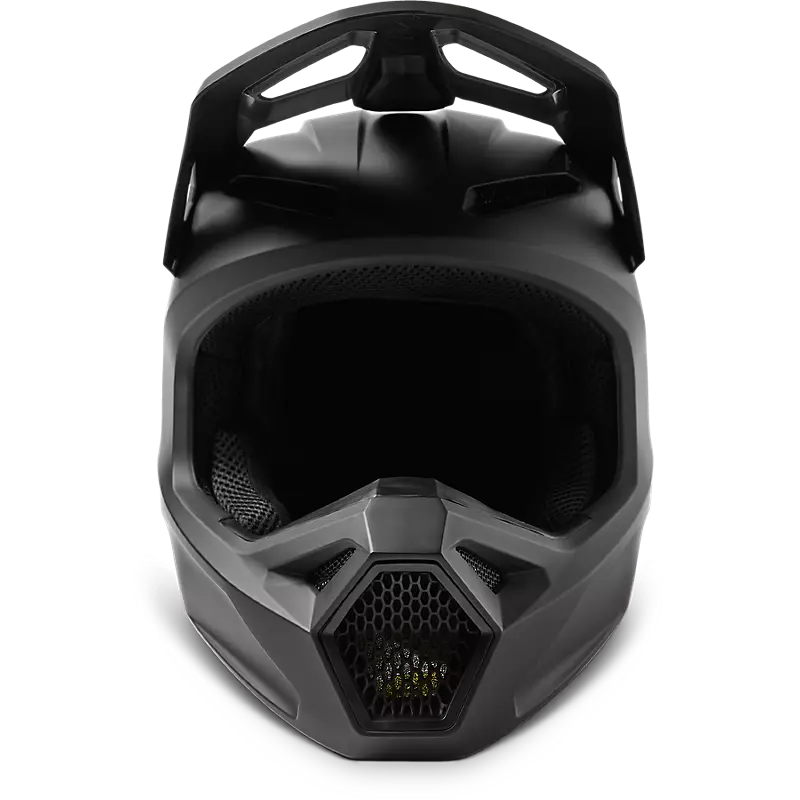 Fox Racing V1 Solid DOT Full-Face Helmet - Matte Black, Medium