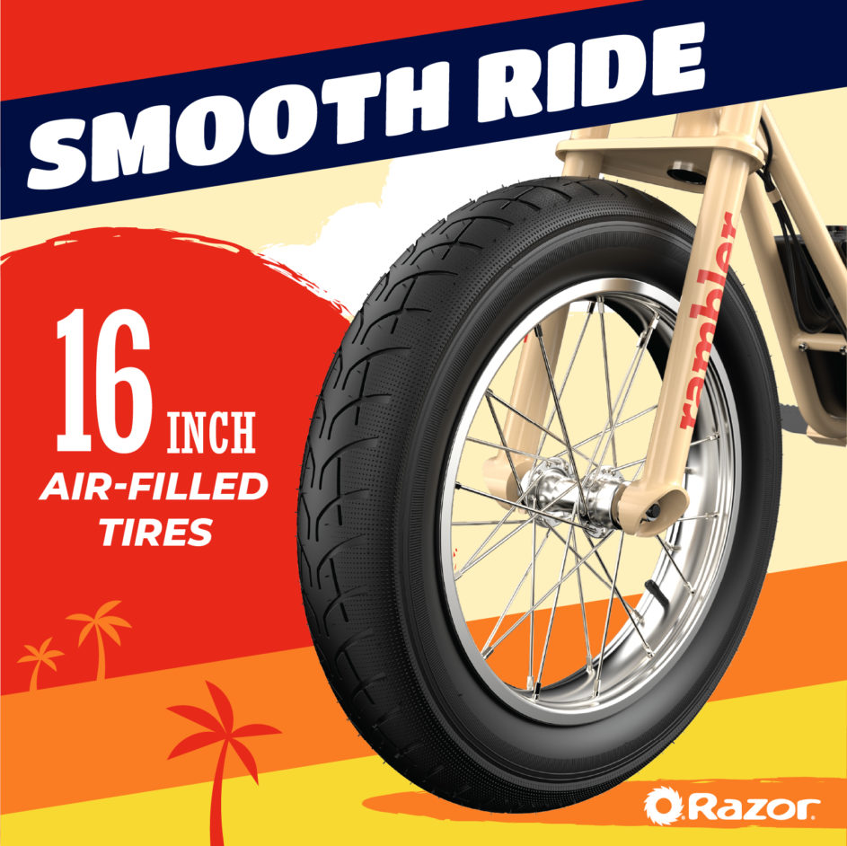 Razor Rambler 16 Electric Bike - Tan