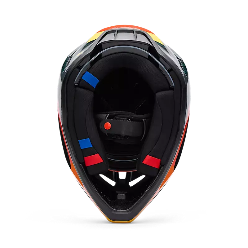 Fox Racing V3 RS Grid Full Face Helmet Black/Orange Fox Racing