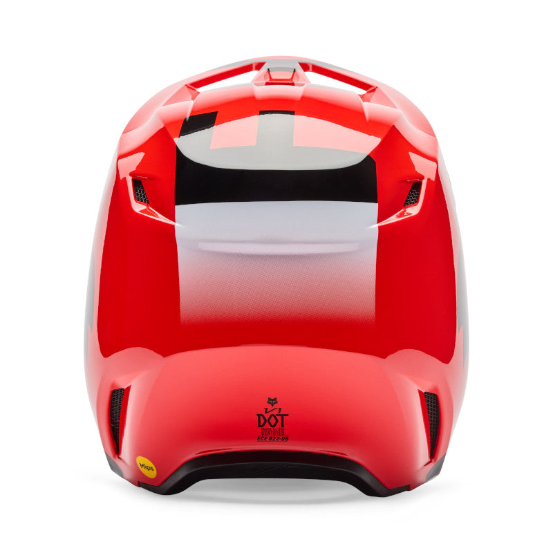 Fox Racing Youth V1 Shield Full-Face Helmet Fluorescent Red