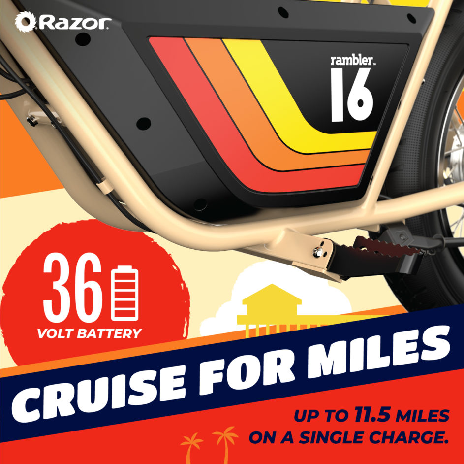 Razor Rambler 16 Electric Bike - Tan