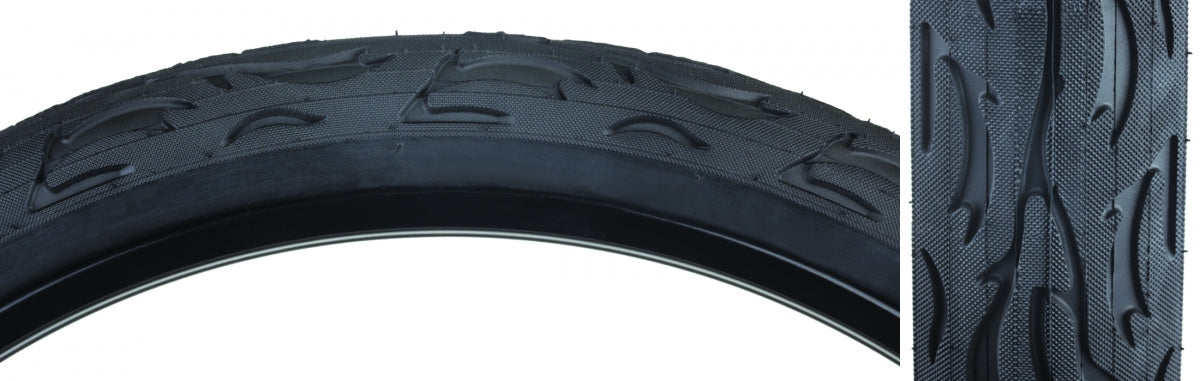 Sunlite Cruiser Flame Tire 24x3.0 Black/Black