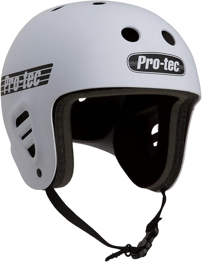 Pro-Tec Full Cut Skate Helmet Matte White Small
