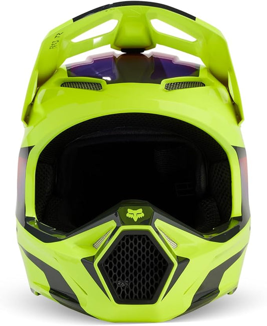 Fox Racing V1 Flora Full Face Helmet Yellow