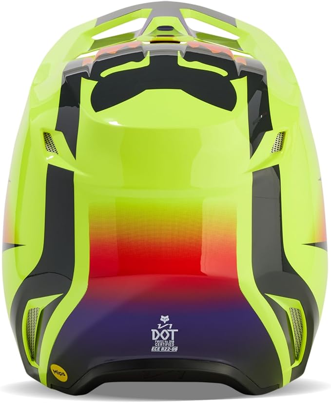 Fox Racing V1 Flora Full Face Helmet Yellow