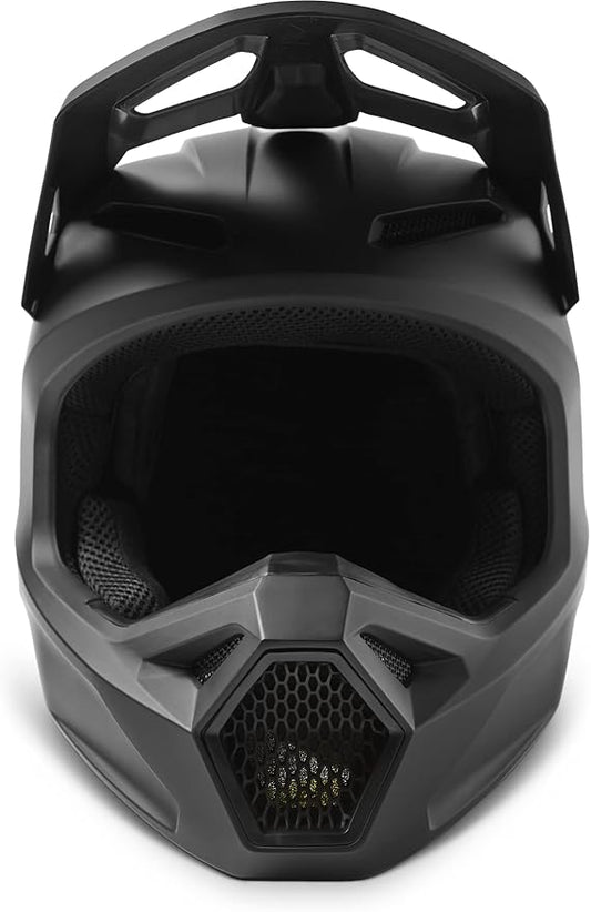 Fox Racing V1 Solid DOT Full-Face Helmet - Matte Black, Large