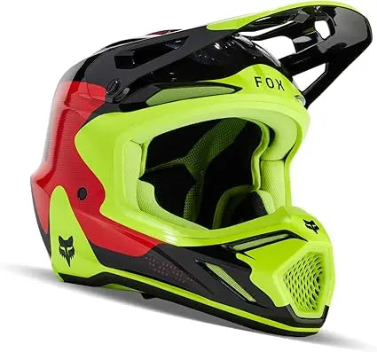 Fox Racing V3 Revise Red/Yellow Large Helmet Fox Racing