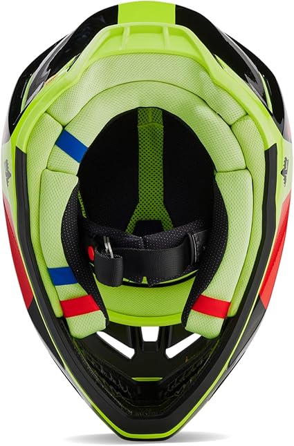 Fox Racing V3 Revise Red/Yellow Large Helmet