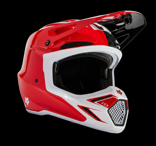 Fox Racing V3 RS Red Optical Helmet Medium
