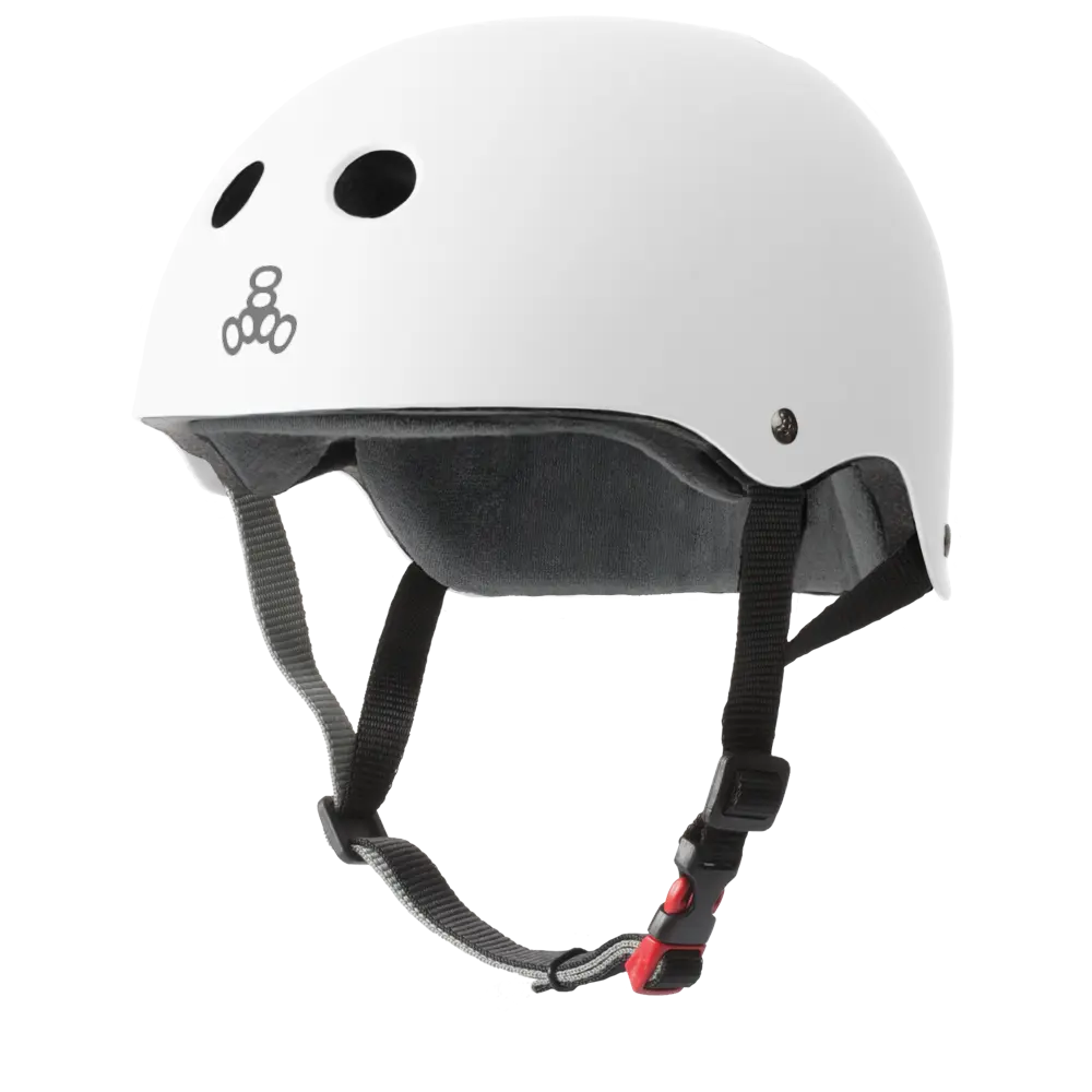 Triple Eight Skate Helmet with Sweatsaver Liner- Matte White- XL BIKEFACTORY Hawaii