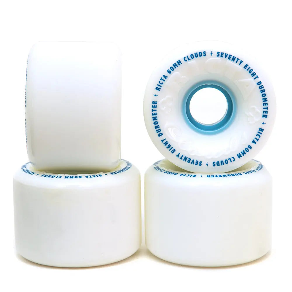 Ricta Clouds 60mm White 78a Skateboard Wheels BIKEFACTORY Hawaii