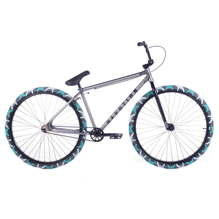 Cult Bikes Devotion 29" Complete 23.5"TT Raw w/Teal Camo