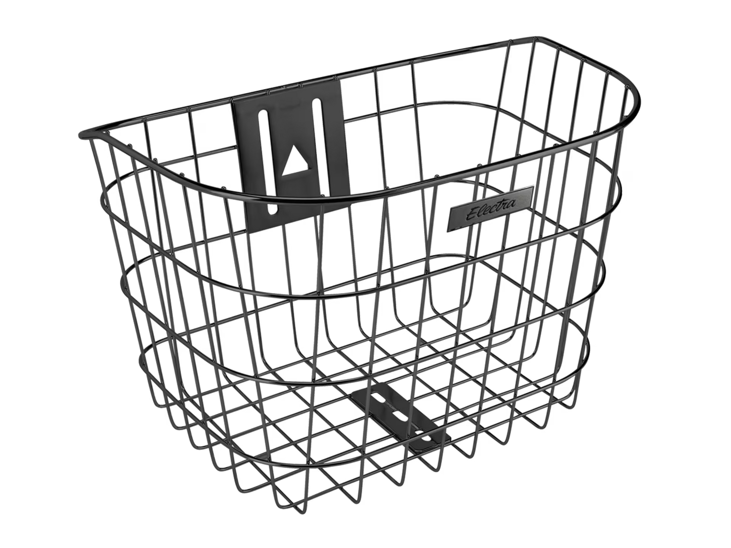 Electra Stainless Wire Headset Mounted Front Basket Black