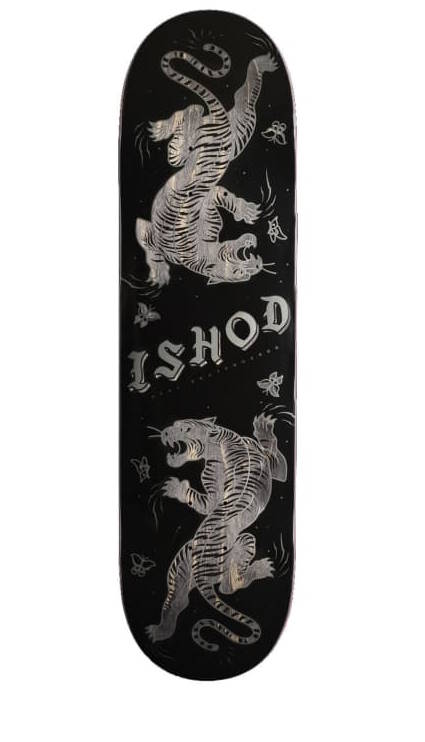 Real Skateboards "Ishod Cat Scratch Twin" 31.9"x8.3" Deck Black