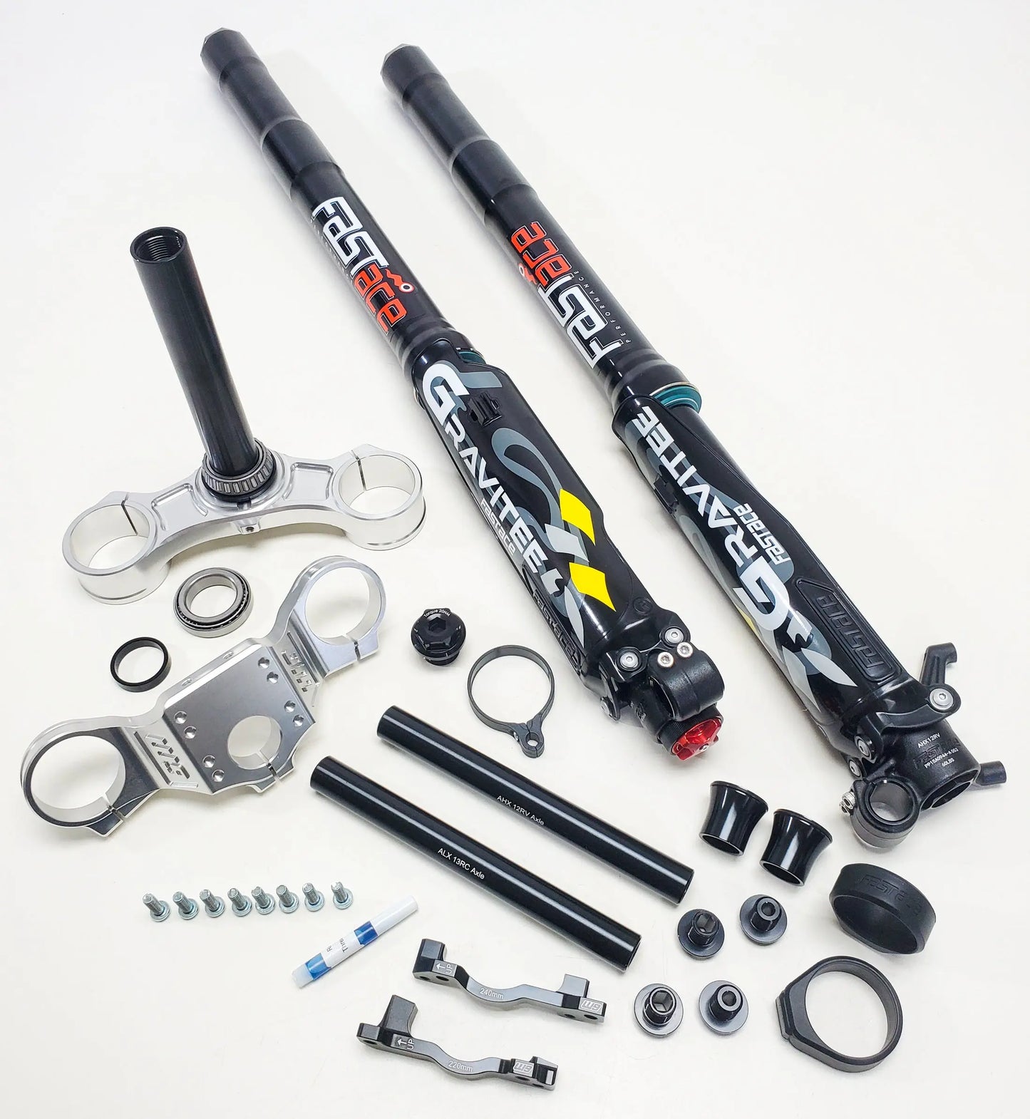 Warp 9 FastAce Silver Suspension Fork Bundle Warp 9 Racing