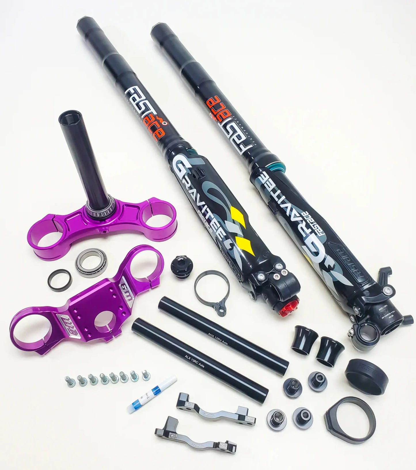 Warp 9 FastAce Purple Suspension Fork Bundle Warp 9 Racing