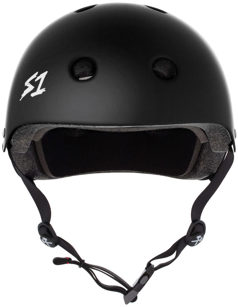 S1 Mega Lifer Matte Black Skate Helmet