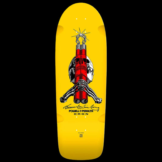 Powell Peralta Bruce Lee Skull and Nunchucks Yellow Deck BIKEFACTORY Hawaii