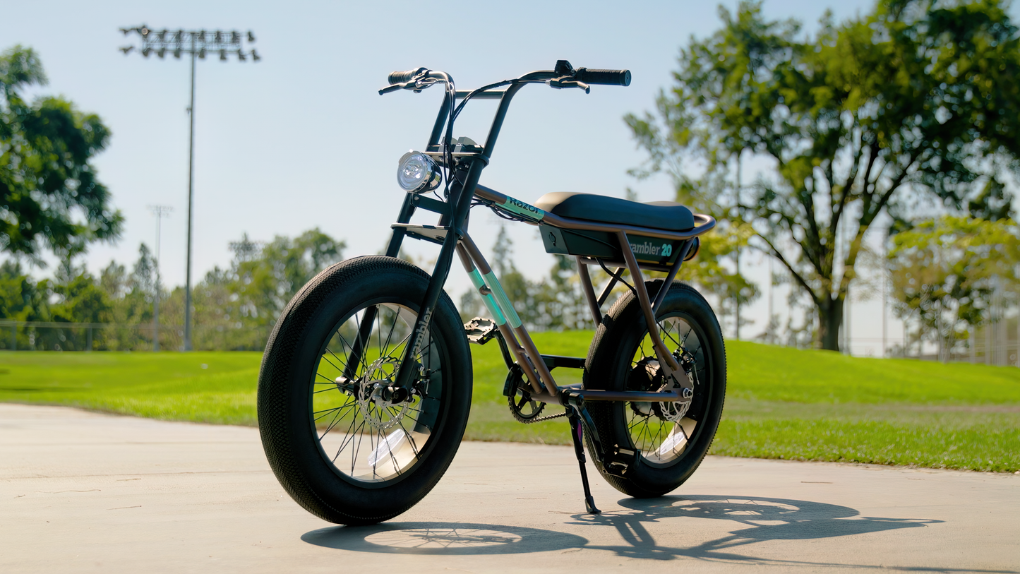 Razor Rambler 20 Electric Bike - Brown/Teal