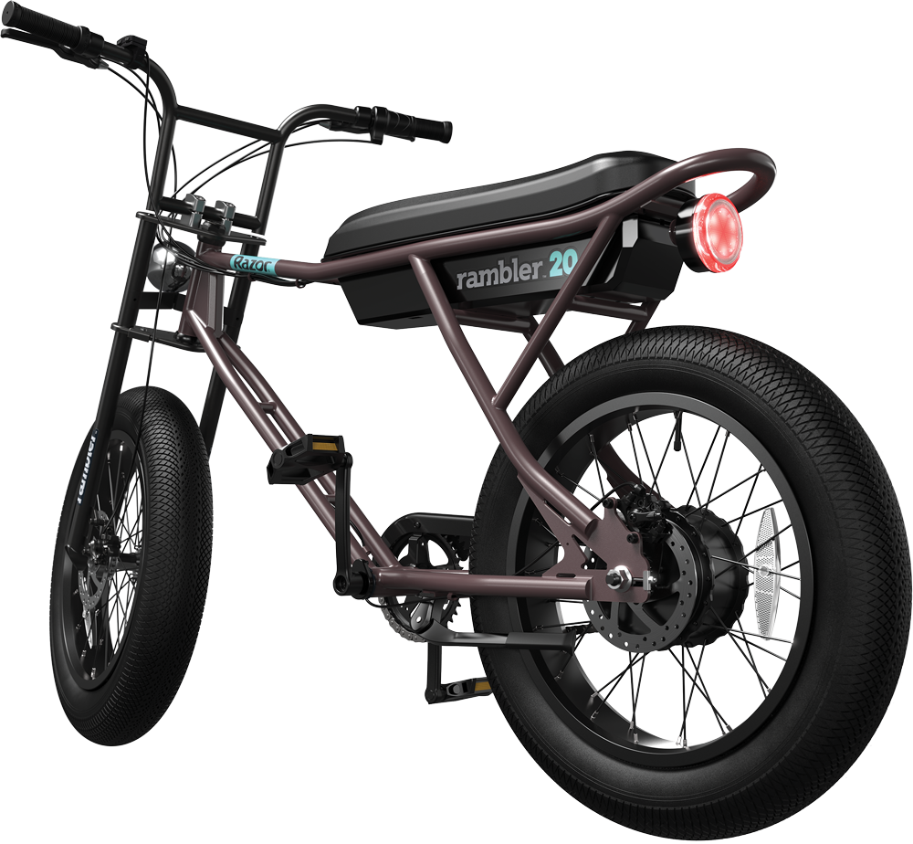 Razor Rambler 20 Electric Bike - Brown/Teal