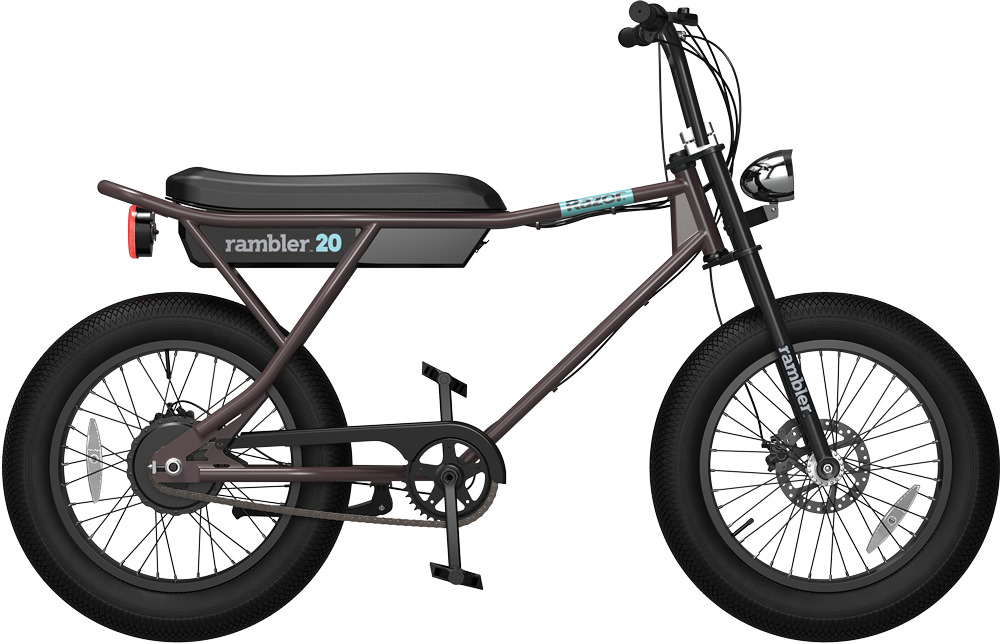 Razor Rambler 20 Electric Bike - Brown/Teal