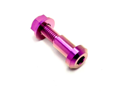 Titanium Kickstand Bolt/Nut Set for E-Ride Pro/Surron/Segway - Purple