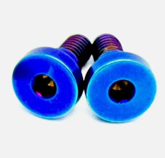 Titanium Battery Lid Pins (Two Pcs) for Surron/E-Ride Pro/SS/S - Blue