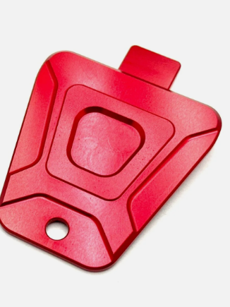 Custom Aluminum Horn Delete Cover for E-Ride Pro/Surron - Red
