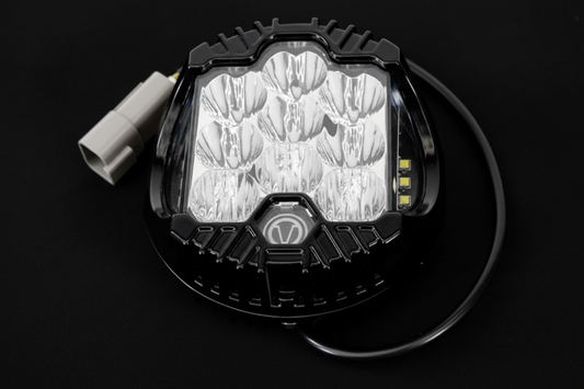 Warp 9 E-Moto "Big Light" Kit - Red Warp 9 Racing