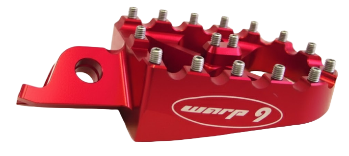 Warp 9 Surron 7075 Aluminum Foot Pegs Red