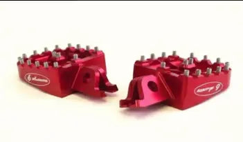 Warp 9 Surron 7075 Aluminum Foot Pegs Red Warp 9 Racing