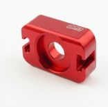 Warp 9 Red Ultra Bee Axle Block w/Titanium Bolts Warp 9 Racing