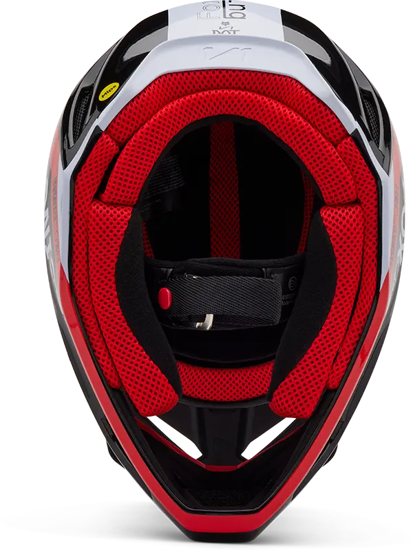 Fox Racing Fluorescent Red Youth V1 Race Spec Full Face Helmet Fox Racing