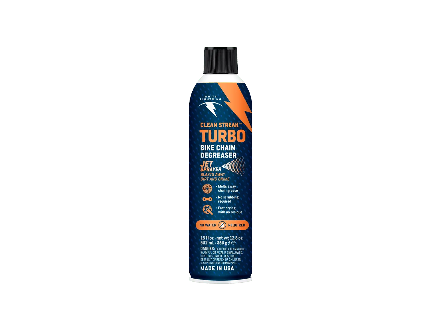 White Lightning Clean Streak Turbo 18oz BIKEFACTORY Hawaii